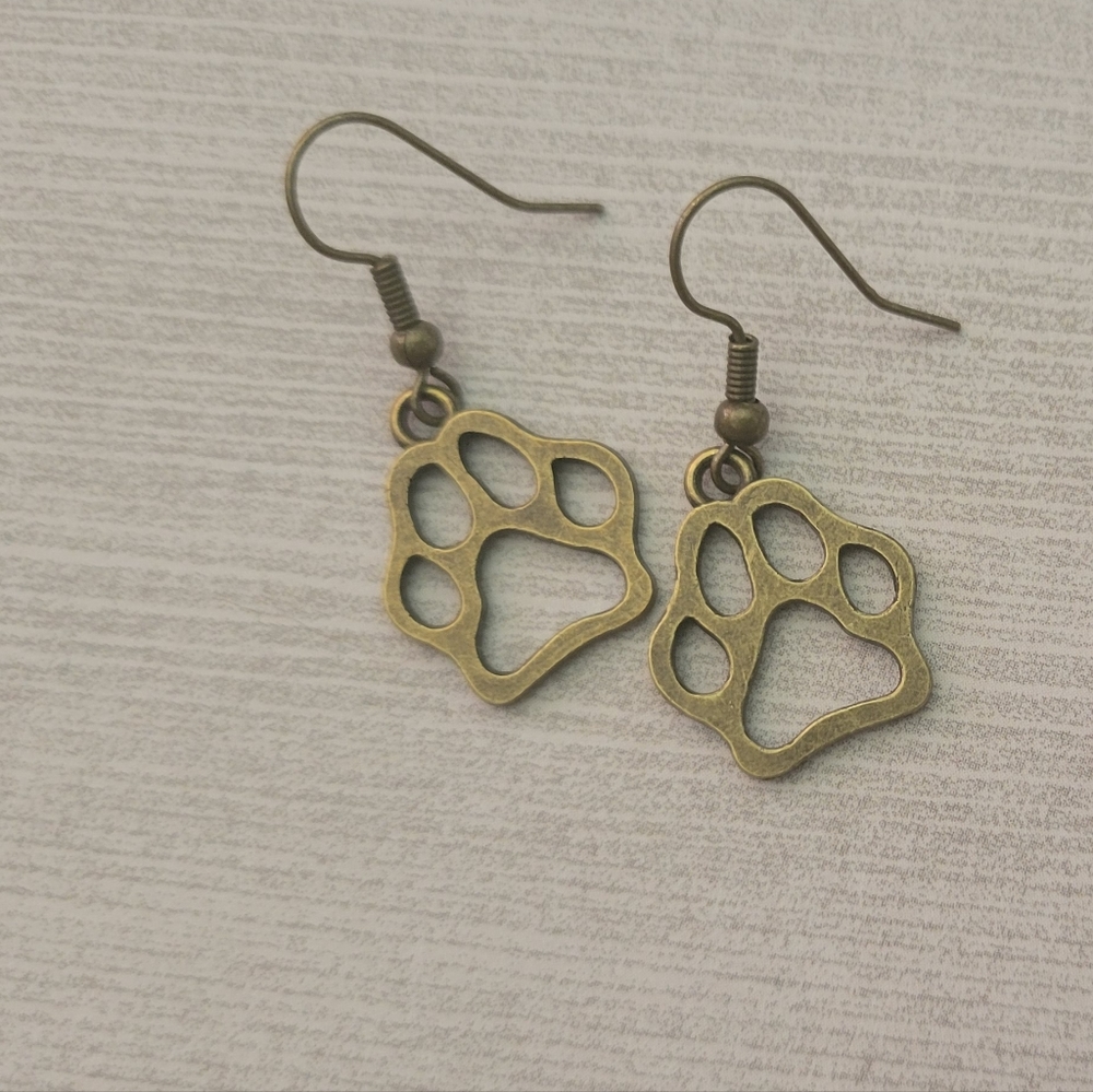 Paw print earrings